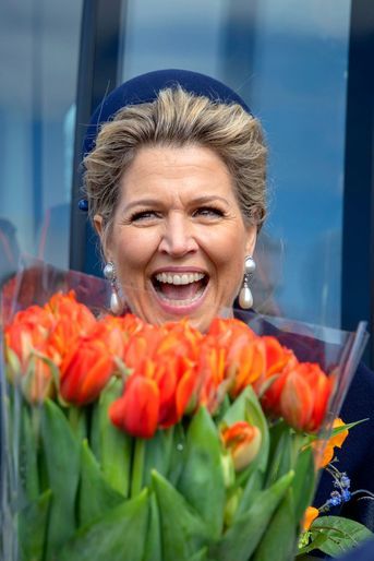 La reine Maxima des Pays-Bas à Hillegom, le 7 avril 2022