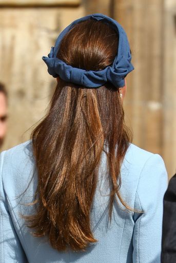 Le bandeau de Kate Middleton à Windsor, le 17 avril 2022