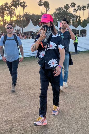 Jared Leto lors du Festival Coachella, en Californie, le 15,16 et 17 avril 2022.