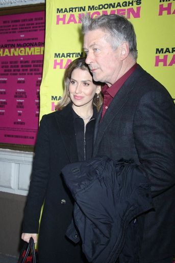 Alec Baldwin et sa femme Hilaria à l&#039;avant-première de la pièce de théâtre «Hangmen», au Golden Theatre, à New York, le 21 avril 2022.