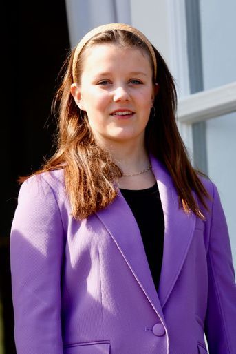 La princesse Isabella de Danemark au château de Marselisborg, le 16 avril 2022 