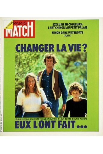 En mai 1973, Paris Match consacre la une de son numéro 1254 à l’«Histoire vraie d’un cadre supérieur qui a tout quitté pour la nature ».