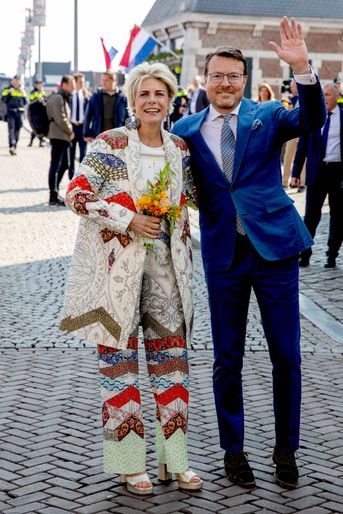 La princesse Laurentien et le prince Constantijn des Pays-Bas à Maastricht, le 27 avril 2022