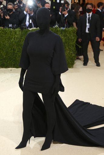 Kim Kardashian lors du Met Gala le 13 septembre 2021, au Metropolitan Museum of Art, à New York