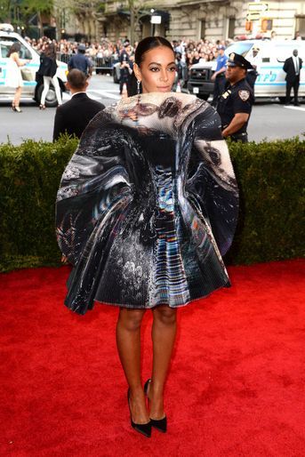 Solange Knowles lors du Met Gala le 4 mai 2015, au Metropolitan Museum of Art, à New York.