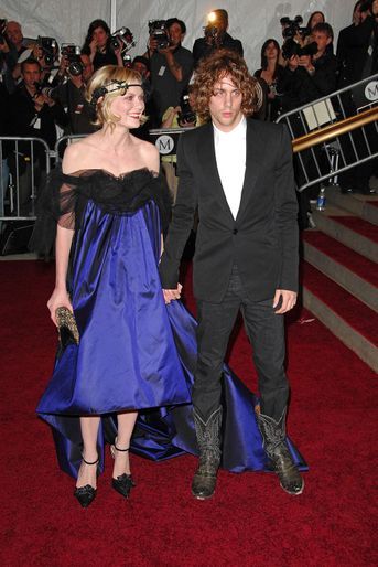 Kirsten Dunst et Johnny Borrell au gala du Met en 2007. 
