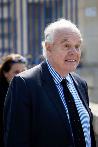 Frédéric Mitterrand, lors de l&#039;hommage funèbre rendu à l&#039;acteur Jacques Perrin, aux Invalides, le 29 avril 2022.