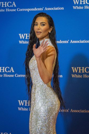 Kim Kardashian au dîner annuel de l'Association des Correspondants de la Maison Blanche à l'hôtel Hilton à Washington, le 30 avril 2022. 