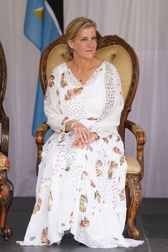 Le comtesse Sophie de Wessex à Sainte-Lucie, le 28 avril 2022