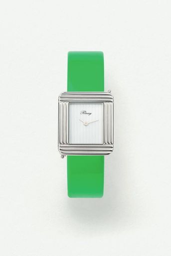 Promesse Ma Première de Poiray, cadran gris ligné, 1900€,135€ le bracelet.