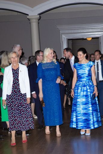 Les princesses Mette-Marit de Norvège et Victoria de Suède à Stockholm, le 2 mai 2022