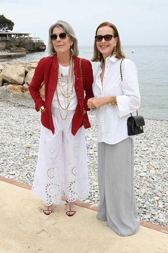 Caroline de Monaco et Carole Bouquet.