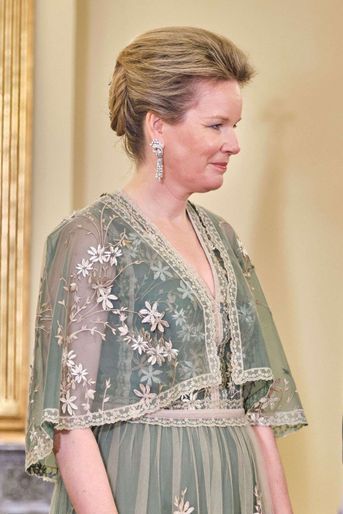 La reine des Belges Mathilde en Grèce, le 2 mai 2022