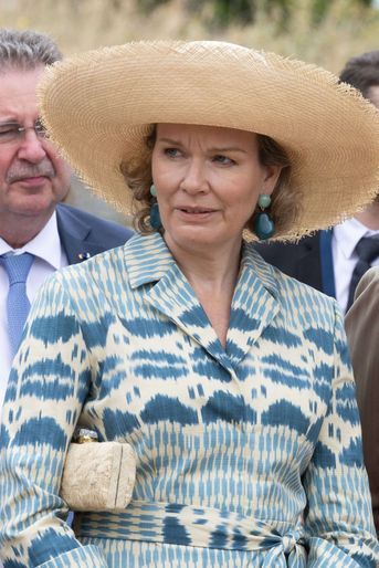 La reine des Belges Mathilde en Grèce, le 3 mai 2022