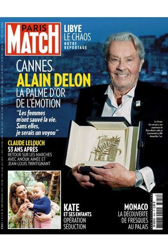 «Cannes : Alain Delon, la palme d&#039;or de l&#039;émotion» - Paris Match n°3654, daté du 23 mai 2019