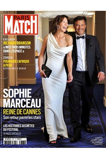 «Sophie Marceau reine de Cannes, son retour parmi les stars» - Paris Match n°3767, daté du 15 juillet 2021