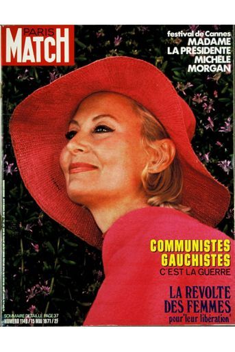 «Festival de Cannes : Madame la présidente Michèle Morgan» - Paris Match n°1149, daté du 15 mai 1971