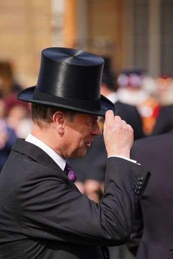 Le prince Edward comte de Wessex lors de la Royal Garden Party à Buckingham Palace le 18 mai 2022.