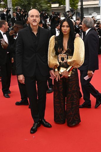 Anggun et son mari Christian Kretschmar lors du Festival de Cannes 2022, le 18 mai.