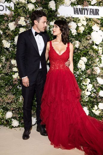 Casey Affleck et sa compagne Caylee Cowan - Dîner Louis Vuitton pour "Vanity Fair" au restaurant Fred l'écailler, en marge du Festival de Cannes, le 20 mai 2022. 
