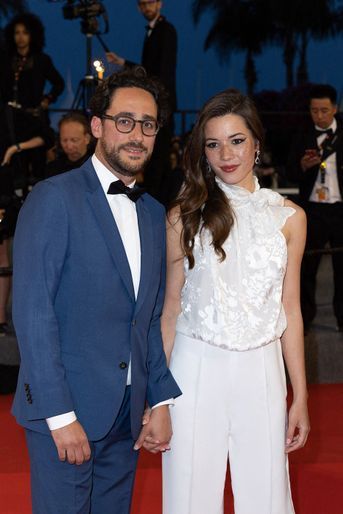 Thomas Hollande et Emilie Broussouloux - Montée des marches pour le film «R.M.N» au Festival de Cannes, le 21 mai 2022.
