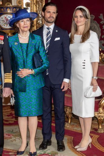 La princesse Sofia de Suède dans une robe Hugo Boss à Stockholm, le 17 mai 2022