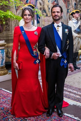 La princesse Sofia de Suède dans une robe Zetterberg Couture à Stockholm, le 17 mai 2022