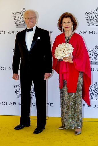 Le roi Carl XVI Gustaf et la reine Silvia de Suède à Stockholm, le 24 mai 2022