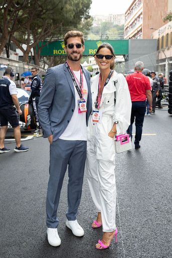 Izabel Goulart et son fiancé Kevin Trapp lors du Grand Prix F1 de Monaco, les 28 et 29 mai 2022.