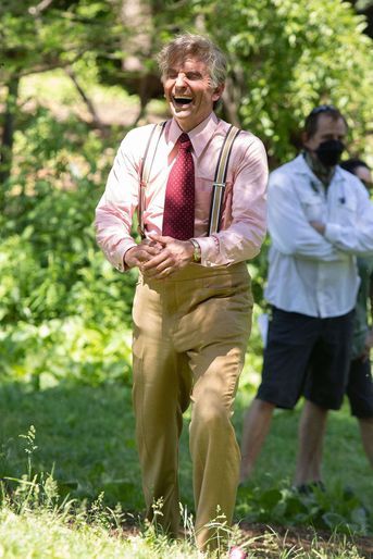 Bradley Cooper sur le tournage de «Maestro», à Central Park, le 31 mai 2022.