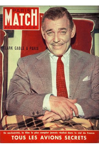 «Clark Gable à Paris» - Couverture de Paris Match n°167, 24 mai 1952