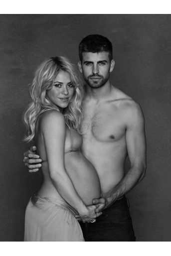 Sur cette photo non datée fournie par l'UNICEF, Shakira pose alors qu'elle est enceinte du footballeur espagnol Gerard Piqué. Shakira, ambassadrice itinérante de l'UNICEF, et la star du FC Barcelone, invitaient le 16 janvier 2013 leurs fans à se joindre à leur baby shower en ligne, pour soutenir les bébés les plus vulnérables du monde.
