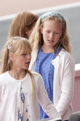 Isla et Savannah Phillips à la parade du Jubilé de platine de la reine Elizabeth II à Londres, le 5 juin 2022