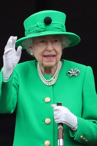 La reine Elizabeth II, le 5 juin 2022, pour son Jubilé de platine