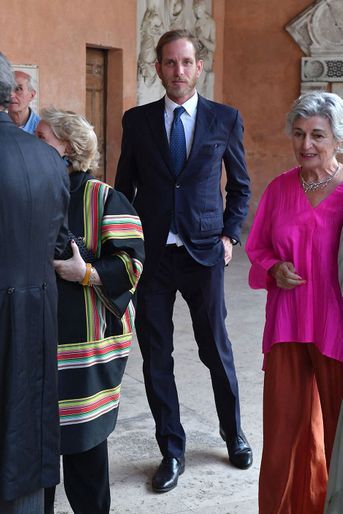 Andrea Casiraghi à un mariage à la basilique San Lorenzo in Lucina à Rome, le 4 juin 2022. 