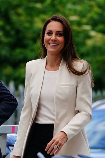 Kate Middleton visite le centre Little Village de Brent, près de Londres, le 8 juin 2022. 