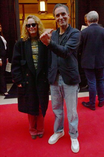 Vanessa Paradis et son mari Samuel Benchetrit lors de l'anniversaire de l'hôtel Les Jardins du Faubourg à Paris le 9 juin 2022. 