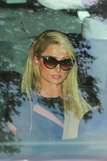 Paris Hilton arrive au mariage de Britney Spears et Sam Asghari, le 9 juin 2022.