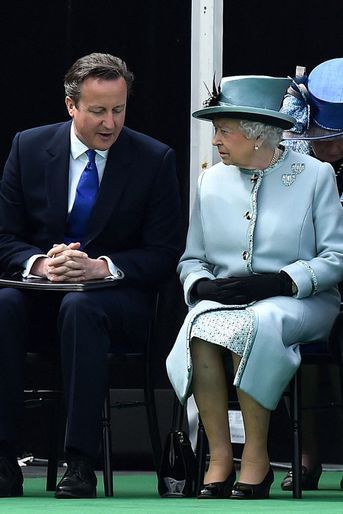 La reine Elizabeth II avec David Cameron, le 15 juin 2015