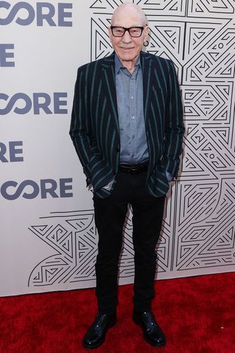 Patrick Stewart au photocall de la soirée Core Gala à Los Angeles le 10 juin 2022.