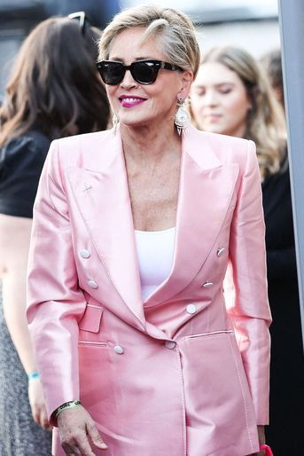 Sharon Stone au photocall de la soirée Core Gala à Los Angeles le 10 juin 2022.