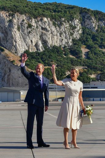 La comtesse Sophie de Wessex et le prince Edward à Gibraltar, le 7 juin 2022