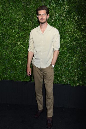 Andrew Garfield au dîner des artistes organisé par Chanel, en marge du Tribeca Film Festival, à New York le 13 juin 2022.
