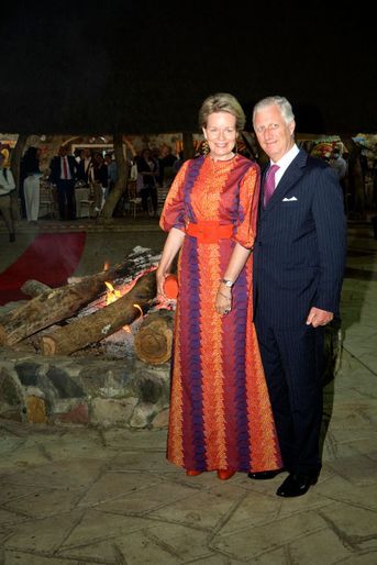 La reine Mathilde et le roi des Belges Philippe à Kinshasa, le 12 juin 2022