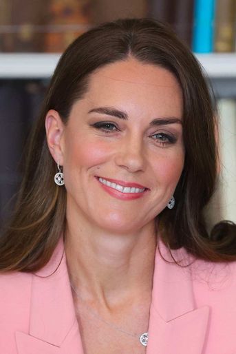 Kate Middleton a participé à une table ronde consacrée à la petite enfance, avec plusieurs ministres, à Londres, le 16 juin 2022.