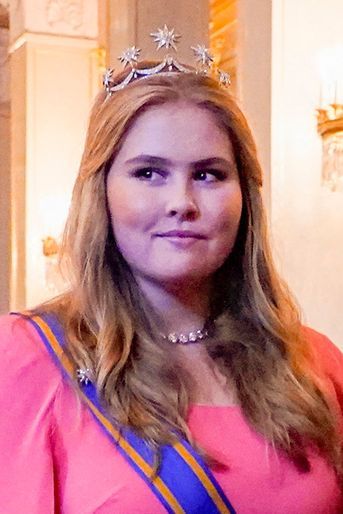 Le diadème de la princesse Catharina-Amalia des Pays-Bas à Oslo, le 17 juin 2022 : la Dutch Star Tiara, que portait sa mère à son mariage 