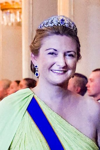 Le diadème de la grande-duchesse héritière Stéphanie de Luxembourg à Oslo, le 17 juin 2022 : la Grand Duchess Marie Adelaide&#039;s Tiara