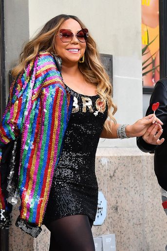 Mariah Carey se rend à la projection du film &quot;Bros&quot; à New York, le 20 juin 2022.