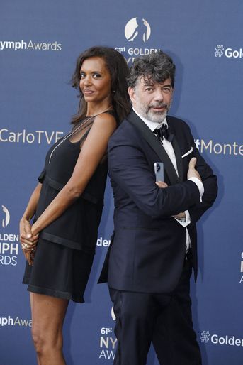 Karine Le Marchand et Stéphane Plaza le 21 juin 2022 au Festival de la Télévision de Monte-Carlo.