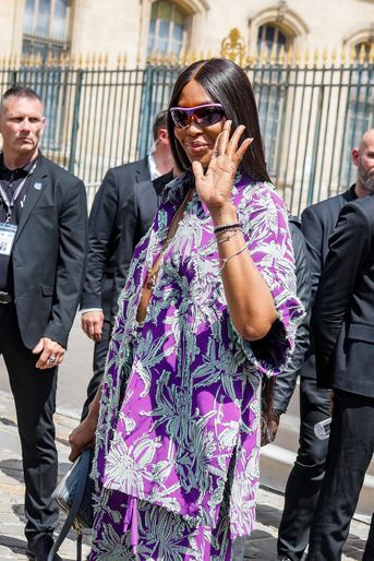 Naomi Campbell au défilé Louis Vuitton Homme printemps-été 2023, à Paris, le 23 juin 2022.